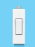 Code Through Switch One Way White 2538