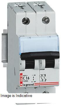 3A 240/415 V Double Pole D Curve MCB 408736
