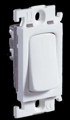 6A 1 Module One Way SP Switch (White) 675501
