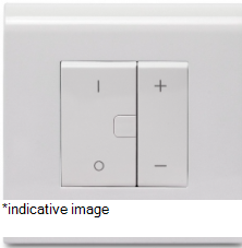 2 Module White Plate with Frame 673202