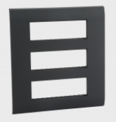 18 Module Black Plate with Frame 673298
