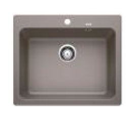 615 mm x 510 mm x 220 mm Blanco Naya 6 Single Bowl Kitchen Sink - Alu Metallic 565.71.930