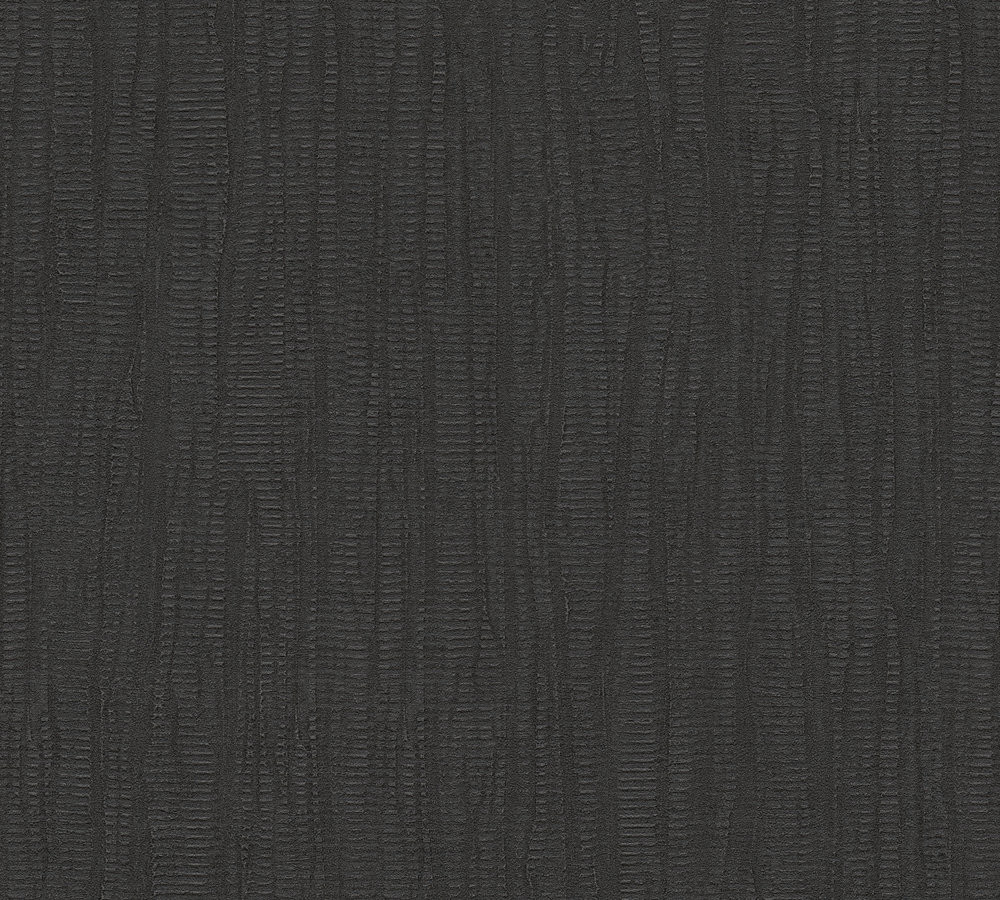 Siena Plain Colour Wall Paper Black 340615