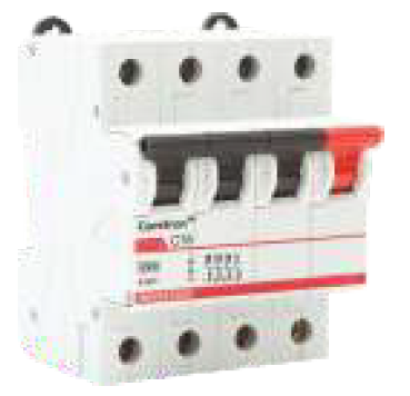 6A Triple Pole Neutral C Curve MCB - White 810090