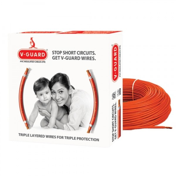 4 Sq mm FR Wire 180 Mtr Red