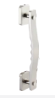 Alito 300 mm Pull Door Handle Silver Satin/Silver Chrome Finish ALT 10 PR SS
