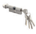 60 mm Exact Cylinder Key and Knob with 5 Keys Silver Satin Finish DEX201 60 mm Exact Cylinder Key and Knob with 5 Keys Silver Satin Finish DEX201