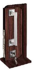 Alya Main Door Lock Set RHS Silver Chrome Finish MD ALY 01 SC (R)