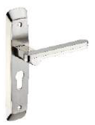 200 mm Art Combo Lock Set with Both Side Key Cylinder (70 mm) Silver Satin/Silver Chrome/Patina Finish HL ART