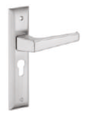 204 mm Atina Combo Lock Set with Both Side Key Cylinder (70mm) Silver Satin/Silver Chrome/Patina Finish HL AI