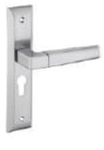 204 mm Cosmo Combo Lock Set with Coin and Knob Cylinder (70mm) Silver Satin/Silver Chrome/Patina Finish HL CS