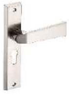 200 mm Dune Combo Lock Set with Both Side Key Cylinder (60mm) Silver Satin/Silver Chrome/Patina Finish HL DUN
