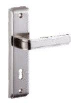 178 mm Chord Lock Set with Mortise Lever Lock (KY) Silver Chrome/Patina Finish HL CHO SC