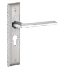 Twist Combo Lock Set with Lock Body and without Cylinder Silver Satin/ Silver Chrome Finish HL TW W/O CL
