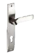 Hale Combo Lock Set with Lock Body and without Cylinder Silver Satin/ Silver Chrome Finish ML HALE W/O CL