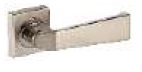 Dune On Rose Combo Lock Set with Lock Body and without Cylinder Silver Satin/ Silver Chrome Finish ML DUN OR W/O CL