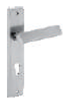 Elmo Combo Lock Set with Both Side Key Cylinder (60mm) Silver Satin Finish HL EM