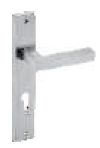Nero Combo Lock Set with Both Side Key Cylinder (70mm) Silver Satin/ Silver Chrome Finish ML NE,ML 110 SS