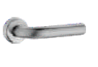 22mm Dia 'L' Type On Rose Combo Lock Set (without Cylinder) Silver Satin Finish ML SL OR W/O CL,ML 171