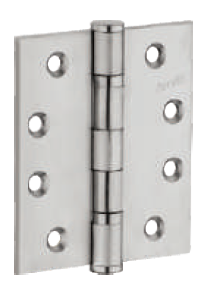 127 X 76 X 3mm Stainless Steel 2 Ball Bearing Hinges with Screw Silver Satin Finish HG 1154