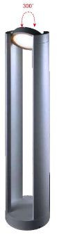 15 W LED Bollard and Wall Light Graphite Grey HLO-5125