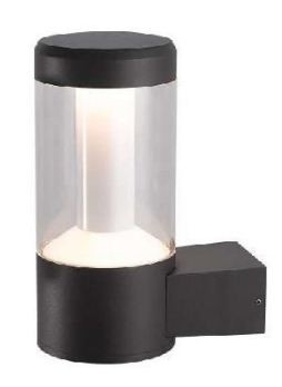 9 W LED Bollard and Wall Light Graphite Grey HLO-5142