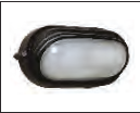 E 27 Holder LED Aluminium Die-Cast Bulkhead Light Graphite Grey HLO-8405