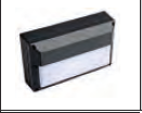 E 27 Holder LED Aluminium Die-Cast Bulkhead Light Graphite Grey HLO-8409