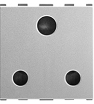 10 A 2 Module Multi  Socket Silver 66403S
