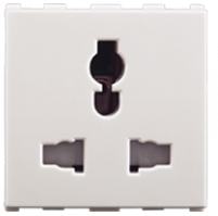 10 A 2 Module Combi Socket for all Pins White 66407