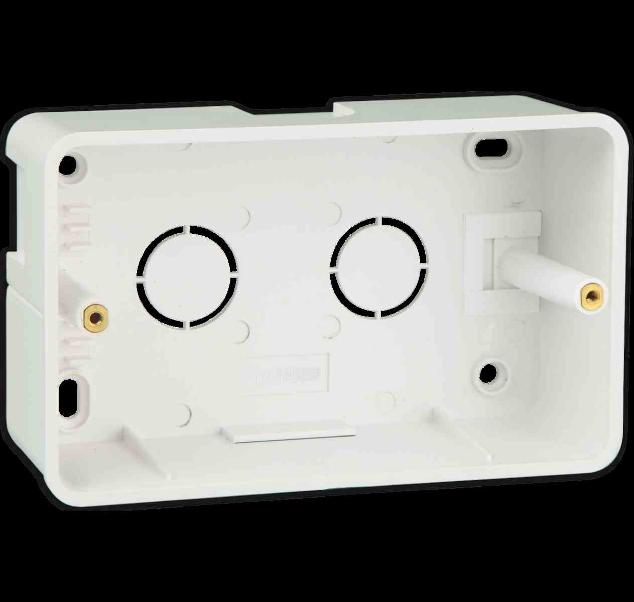 4 Module Plastic Surface Box White AHNXMIZX04