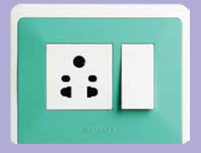 4 Module Outer Cover Plate Ocean Green AHLPIOOV04