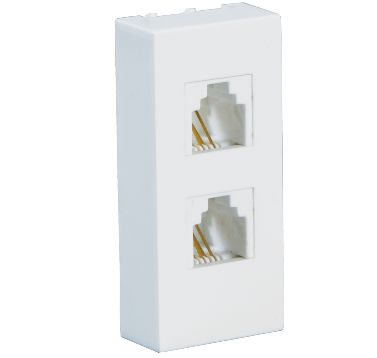 5V 2 Module Telephone Socket White AHOKROW112
