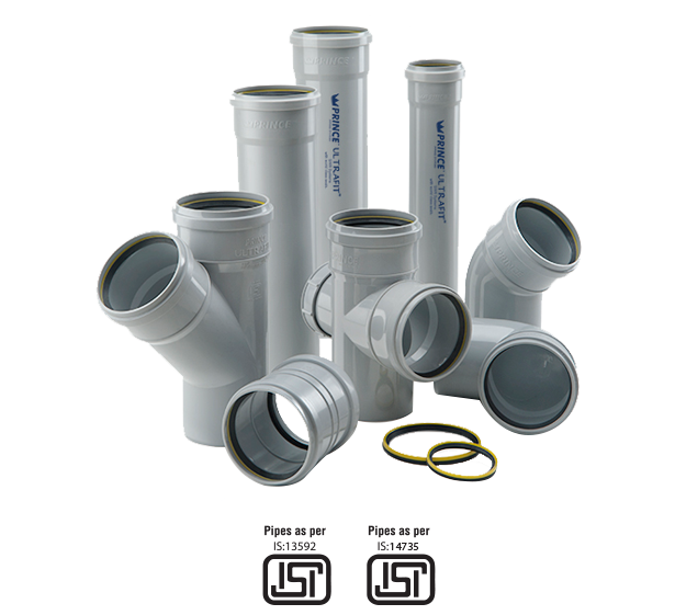 75mm SWR Drainage Rubber Ring Joint Pipe - Double Socket (Type A) (3 Meter) IM203312