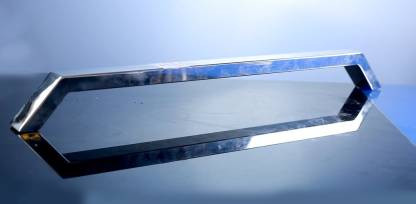 36" 40mm X 20mm 60 Degree Bend Door Handle Stainless Steel Finish -SGCS 503