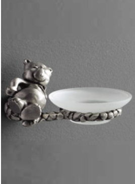 Soap Dish Bear Antique Tin 2401