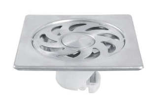 125 mm (5”) Anti Foul Drain Square Cockroach Trap Polished 46315