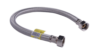 15 mm (1/2”) x 15 mm (1/2”) Braided Connection Pipe (Italia) SS 304 3036