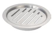 125 mm (5”) Drain Flat with Slotted Design and Lock Brushed 39336